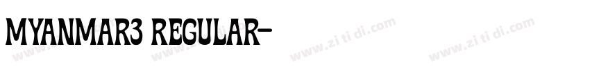 Myanmar3 Regular字体转换